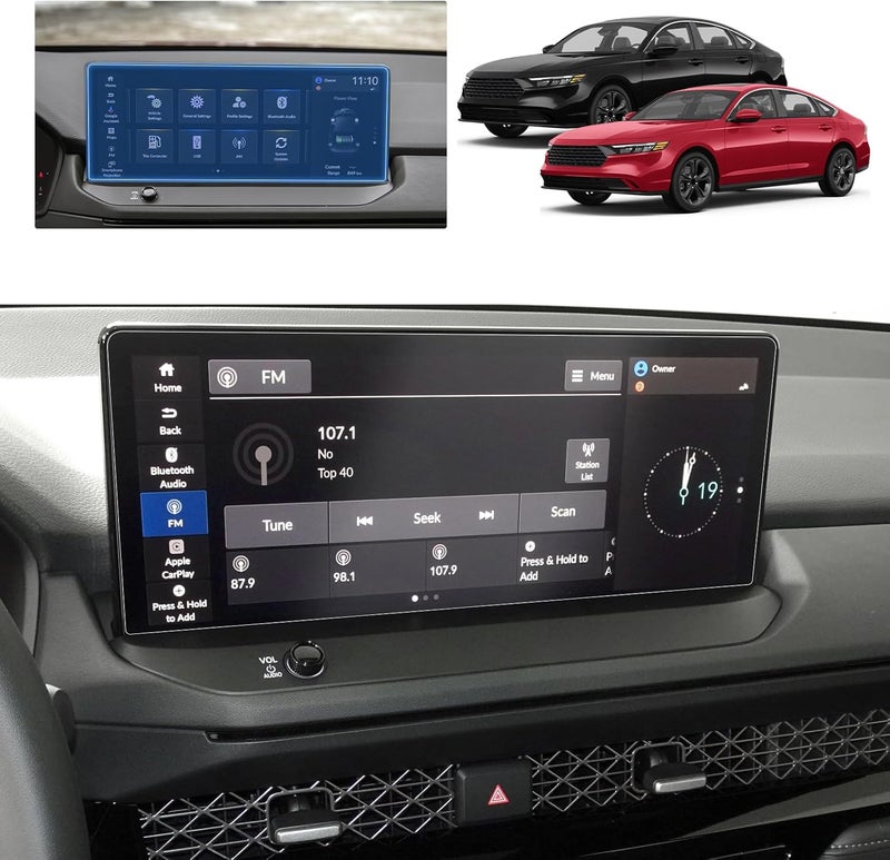 BSTW حماية شاشة هوندا أكورد 2025 لسيارة أكورد هايبرد سبورت/EX-L/Sport-L/Touring 12.3 بوصة ملحقات زجاج مقسى مضاد للتوهج (أكورد هايبرد 12.3 بوصة غير لامع) - Image 2
